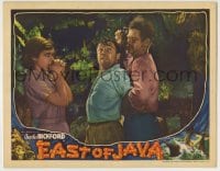 8k537 EAST OF JAVA LC 1935 Charles Bickford restrains Frank Albertson by scared Elizabeth Young!
