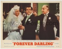 8k578 FOREVER DARLING LC #7 1956 Louis Calhern interrupts Desi Arnaz's wedding dance with Lucy!