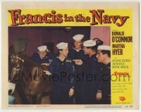 8k583 FRANCIS IN THE NAVY LC #7 1955 young Clint Eastwood with Donald O'Connor & talking mule!