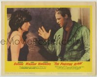 8k591 FUGITIVE KIND LC #5 1960 close up of Marlon Brando & Anna Magnani, directed by Sidney Lumet!