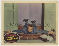 8k592 FULLER BRUSH MAN LC #3 1948 wacky Red Skelton sprawled out on welcome mat with samples!