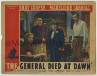8k594 GENERAL DIED AT DAWN LC 1936 Gary Cooper, Madeleine Carroll, William Frawley, Dudley Digges