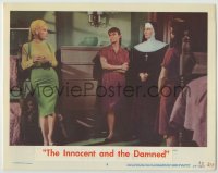 8k614 GIRLS TOWN LC #8 1959 sexy Mamie Van Doren with nun & girls, The Innocent and the Damned!