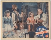 8k621 GOLDEN TRAIL LC 1940 pretty Patsy Moran & others smile at Tex Ritter playing guitar!