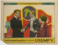 8k633 GRUMPY LC 1923 Conrad Nagel shakes hands with man in tuxedo by May McAvoy!