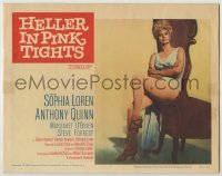 8k651 HELLER IN PINK TIGHTS LC #8 1960 best full-length image of sexy blonde Sophia Loren!