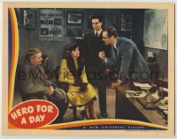 8k660 HERO FOR A DAY LC 1939 Anita Louise, Dick Foran, Charley Grapewin & Richard Lane in office!
