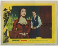 8k663 HIGH NOON LC #5 1952 great image of Gary Cooper staring across room at pretty Katy Jurado!