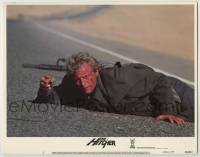 8k670 HITCHER LC #3 1986 close up of bloodied Rutger Hauer laying on the road!