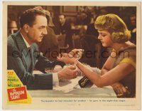 8k673 HOODLUM SAINT LC #6 1946 William Powell gives bracelet to nightclub singer Angela Lansbury!