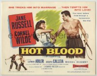 8k128 HOT BLOOD TC 1956 barechested Cornel Wilde & Jane Russell, Nicholas Ray directed!