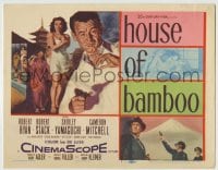 8k130 HOUSE OF BAMBOO TC 1955 Sam Fuller, artwork of Robert Ryan, sexy Shirley Yamaguchi!