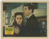 8k675 HOW GREEN WAS MY VALLEY LC 1941 close up of Walter Pidgeon with his arm on Maureen O'Hara!