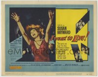 8k131 I WANT TO LIVE TC 1958 Susan Hayward as Barbara Graham, a party girl convicted of murder!