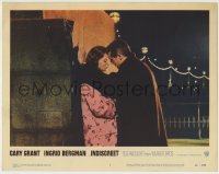 8k695 INDISCREET LC #1 1958 close up of Cary Grant & Ingrid Bergman, directed by Stanley Donen!
