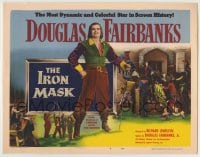 8k133 IRON MASK TC R1953 full-length Douglas Fairbanks Sr. with sword, Three Musketeers sequel!