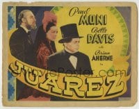 8k142 JUAREZ Other Company TC 1939 Paul Muni, Bette Davis as Empress Carlotta, rare!