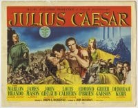 8k143 JULIUS CAESAR TC 1953 Marlon Brando, James Mason, Greer Garson, Louis Calhern, Shakespeare!