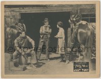 8k712 JUST TONY LC 1922 Tom Mix & Claire Adams talk to bad man standing by Tony the horse!