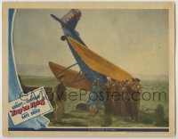 8k713 KEEP 'EM FLYING LC 1941 no Abbott & Costello, but cool image of soldiers by crashed plane!
