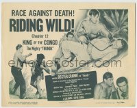 8k717 KING OF THE CONGO chapter 12 TC 1952 Buster Crabbe as Mighty Thunda, Riding Wild!