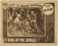 8k718 KING OF THE JUNGLE chapter 9 LC 1927 Elmo Lincoln, silent jungle serial, No Escape!