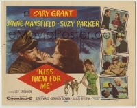 8k152 KISS THEM FOR ME TC 1957 Cary Grant, Suzy Parker, sexy Jayne Mansfield, Stanley Donen!