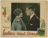 8k729 LADIES MUST DRESS LC 1927 romantic close up of pretty Virginia Valli & Lawrence Gray!