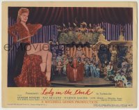 8k731 LADY IN THE DARK LC #4 1944 wonderful full-length image of sexy Ginger Rogers + on stage!