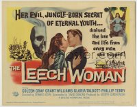 8k162 LEECH WOMAN TC 1960 deadly female vampire drained love & life from every man she trapped!