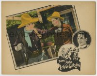 8k740 LET'S GO GALLAGHER LC 1925 great close up of cowboy Tom Tyler about to punch a bad guy!