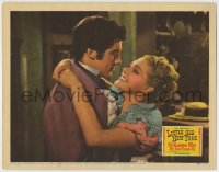 8k743 LITTLE OLD NEW YORK LC 1940 best romantic close up of Alice Faye & Richard Greene!