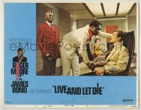 8k744 LIVE & LET DIE West Hemi LC #2 1973 Roger Moore as James Bond held captive by Yaphet Kotto!