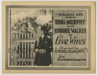 8k165 LIVE WIRES TC 1921 college football star Johnnie Walker & hometown sweetheart Edna Murphy!