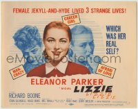8k166 LIZZIE TC 1957 Eleanor Parker is a female Jekyll & Hyde times three, which was her real self?