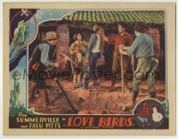 8k755 LOVE BIRDS LC 1934 Slim Summerville & Zasu Pitts with Tom Kennedy & men digging!