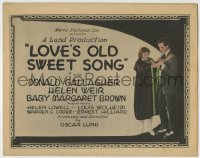 8k172 LOVE'S OLD SWEET SONG TC 1923 Donald Gallagher with pretty blonde Helen Weir!