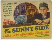 8k218 ON THE SUNNY SIDE TC 1942 hail a new star, Roddy McDowall, the boy who stole your heart!