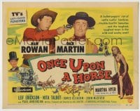 8k219 ONCE UPON A HORSE TC 1958 Rowan & Martin, TV's laff-famed funsters, sexy Martha Hyer!