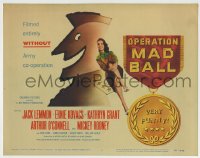 8k222 OPERATION MAD BALL TC 1957 screwball comedy filmed entirely without Army co-operation!