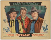 8k817 OUTLAW TAMER LC 1934 Lane Chandler covered in dirt looking dazed with two other men!