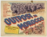 8k226 OUTPOST IN MOROCCO TC 1949 George Raft, Akim Tamiroff, Marie Windsor, Foreign Legion!