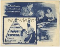 8k229 PARIS EXPRESS TC 1953 different images of Claude Rains & temptress Marta Toren!