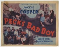 8k233 PECK'S BAD BOY TC R1938 great images of juvenile delinquent Jackie Cooper & Jackie Searl!