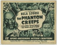 8k234 PHANTOM CREEPS TC 1939 Bela Lugosi, Universal serial in 12 spine-shivering action chapters!