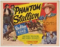 8k236 PHANTOM STALLION TC 1954 Arizona Cowboy Rex Allen & Koko, Slim Pickens, western action!