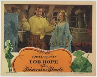 8k841 PRINCESS & THE PIRATE LC 1944 Bob Hope shows his giant trunk to sexy Virginia Mayo!