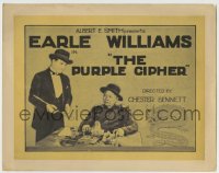 8k255 PURPLE CIPHER TC 1920 Earle Williams holding opium pipe by Chinese drug dealer in Chinatown!