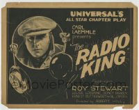 8k258 RADIO KING TC 1922 Roy Stewart by art of headphones, Universal all-star serial!