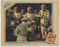8k855 RESCUE LC 1929 great close up of Ronald Colman & turbaned men with guns on ship!